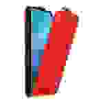 Cadorabo Hülle für Samsung Galaxy S10 4G Schutz Hülle in Rot Flip Etui Handyhülle Case Cover