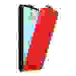 Cadorabo Hülle für Huawei P30 Schutz Hülle in Rot Flip Etui Handyhülle Case Cover