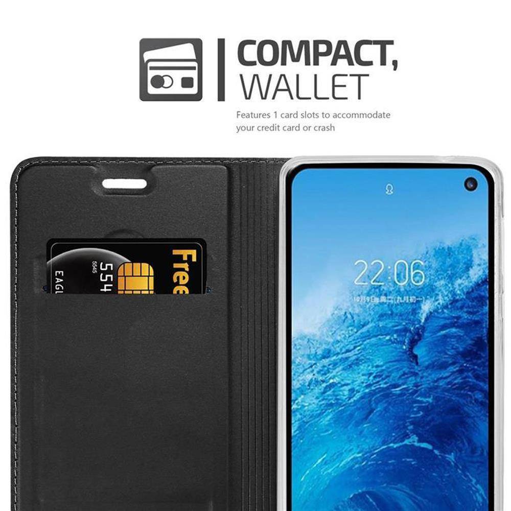 Cadorabo Handyhülle für Samsung Galaxy S10e Schutz Hülle in Schwarz Cover Etui Book Case Booklet