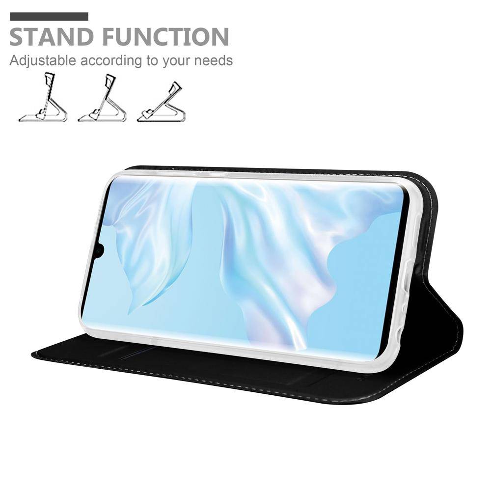 Cadorabo Handyhülle für Huawei P30 PRO Schutz Hülle in Schwarz Cover Etui Book Case Booklet