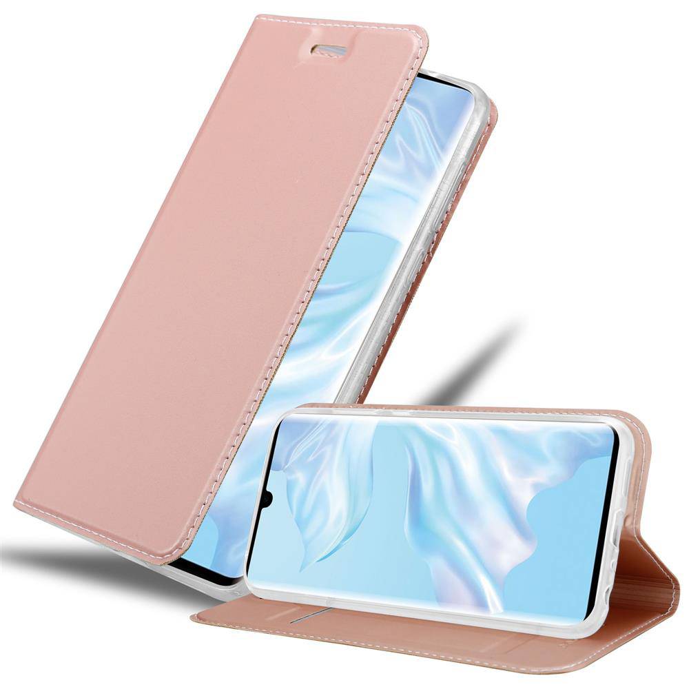 Cadorabo Handyhülle für Huawei P30 PRO Schutz Hülle in Rosa Cover Etui Book Case Booklet