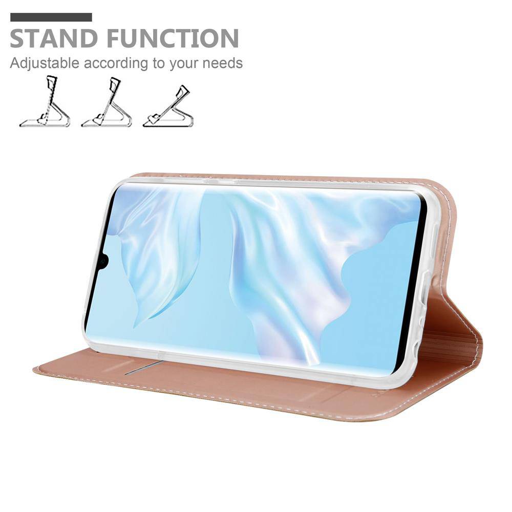 Cadorabo Handyhülle für Huawei P30 PRO Schutz Hülle in Rosa Cover Etui Book Case Booklet