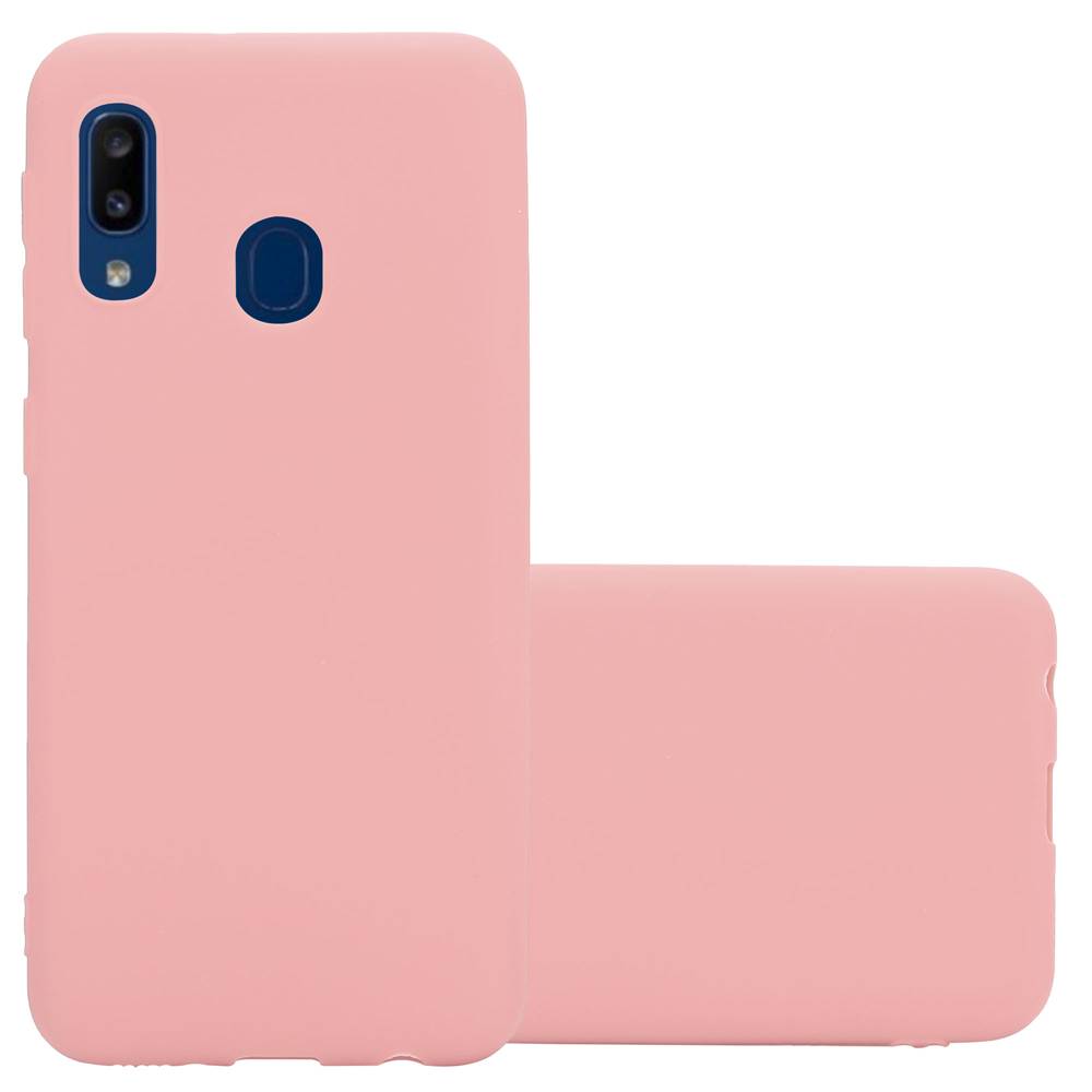 Cadorabo Hülle für Samsung Galaxy A10e / A20e Schutzhülle in Rosa Handyhülle TPU Silikon Etui Case Cover