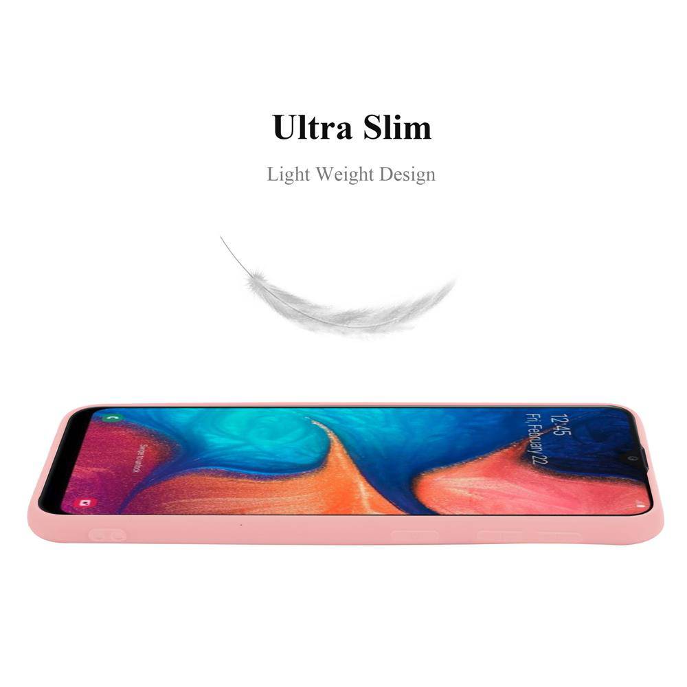 Cadorabo Hülle für Samsung Galaxy A10e / A20e Schutzhülle in Rosa Handyhülle TPU Silikon Etui Case Cover