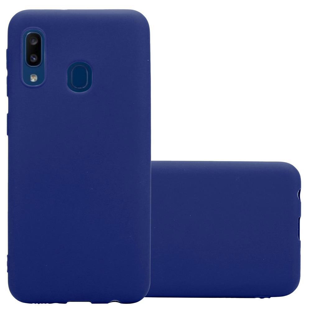 Cadorabo Hülle für Samsung Galaxy A10e / A20e Schutzhülle in Blau Handyhülle TPU Silikon Etui Case Cover