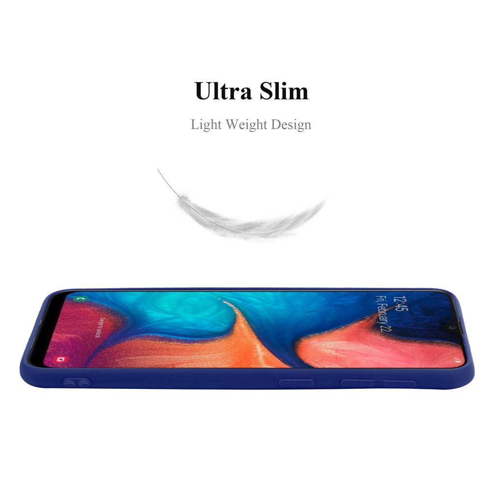 Cadorabo Hülle für Samsung Galaxy A10e / A20e Schutzhülle in Blau Handyhülle TPU Silikon Etui Case Cover