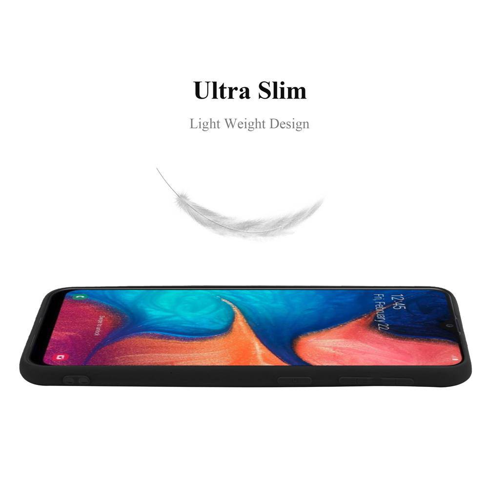 Cadorabo Hülle für Samsung Galaxy A10e / A20e Schutzhülle in Schwarz Handyhülle TPU Silikon Etui Case Cover