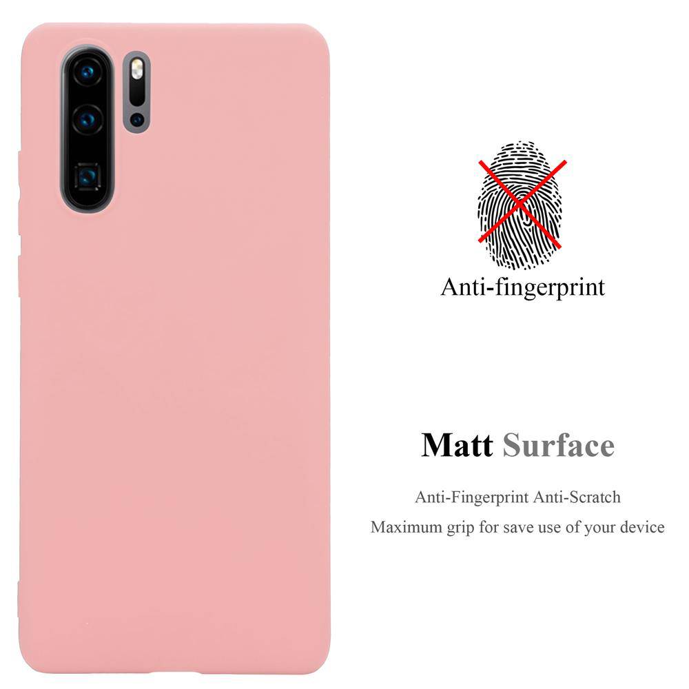 Cadorabo Hülle für Huawei P30 PRO Schutzhülle in Rosa Handyhülle TPU Silikon Etui Case Cover