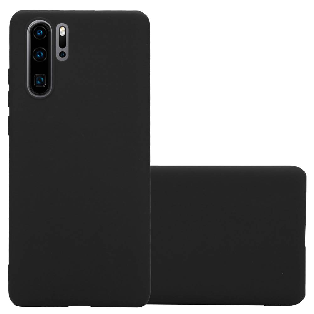 Cadorabo Hülle für Huawei P30 PRO Schutzhülle in Schwarz Handyhülle TPU Silikon Etui Case Cover