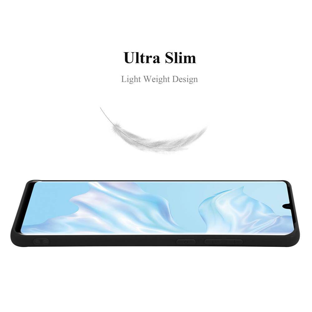 Cadorabo Hülle für Huawei P30 PRO Schutzhülle in Schwarz Handyhülle TPU Silikon Etui Case Cover