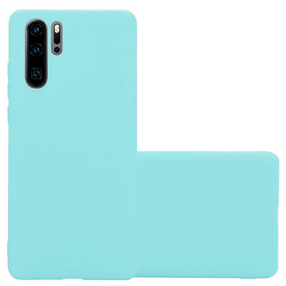 Cadorabo Hülle für Huawei P30 PRO Schutzhülle in Blau Handyhülle TPU Silikon Etui Case Cover