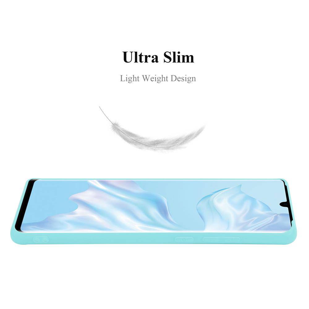 Cadorabo Hülle für Huawei P30 PRO Schutzhülle in Blau Handyhülle TPU Silikon Etui Case Cover