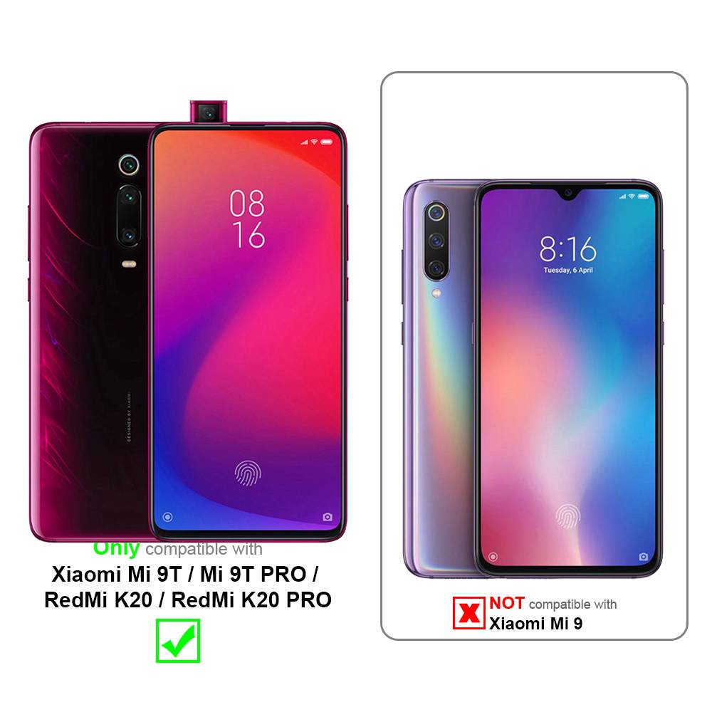 Cadorabo Hülle für Xiaomi Mi 9T / Mi 9T PRO / RedMi K20 / RedMi K20 PRO Schutz Hülle in Rot Handyhülle Etui Case Cover