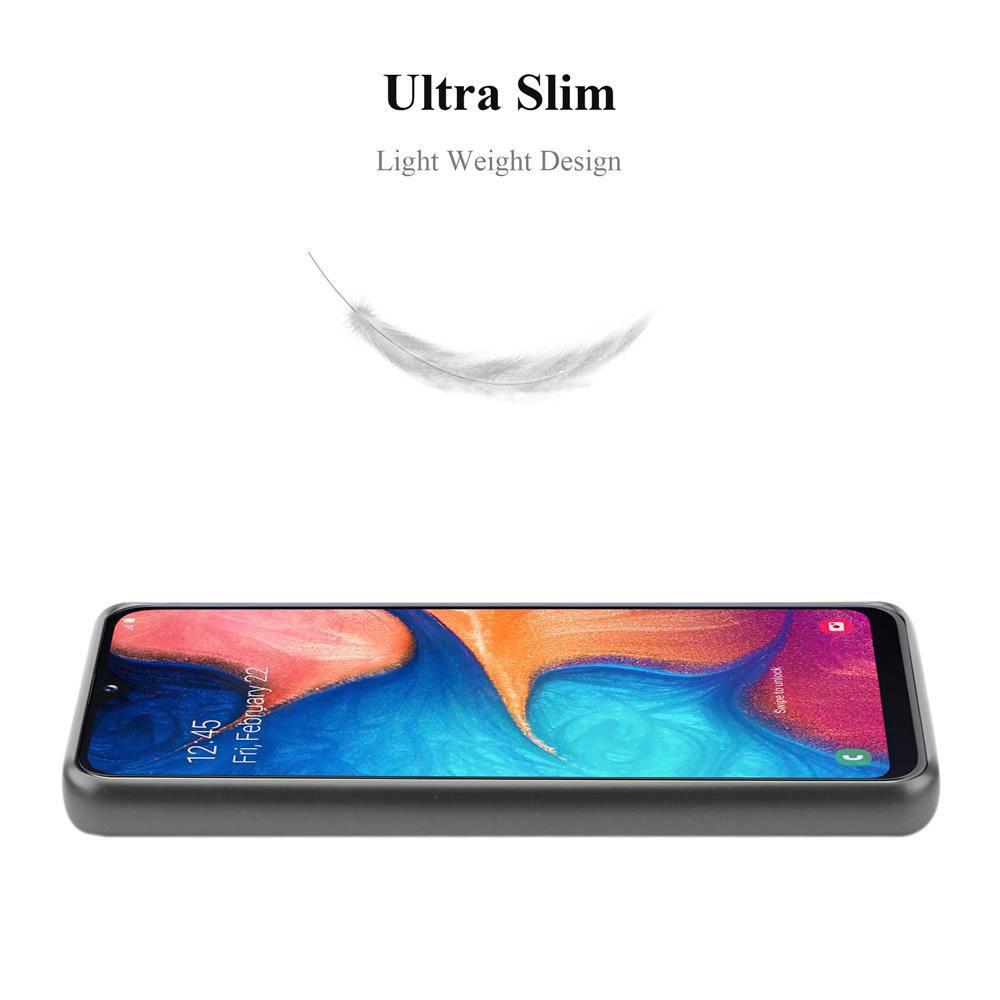 Cadorabo Schutzhülle für Samsung Galaxy A10e / A20e Hülle in Grau Handyhülle TPU Silikon Etui Cover Case