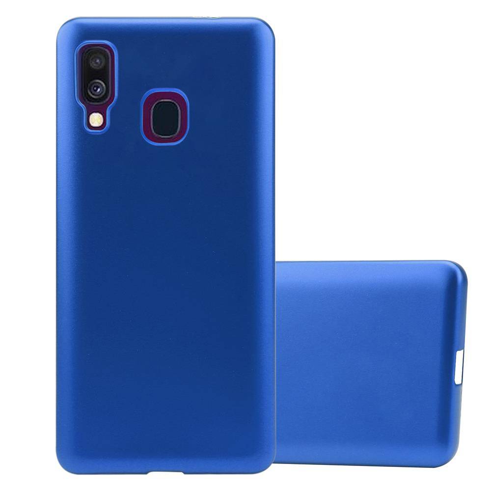 Cadorabo Schutzhülle für Samsung Galaxy A40 Hülle in Blau Handyhülle TPU Silikon Etui Cover Case