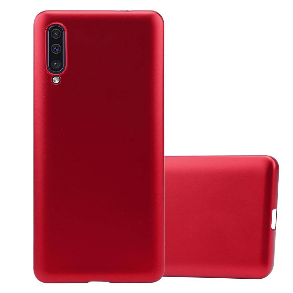 Cadorabo Schutzhülle für Samsung Galaxy A50 4G / A50s / A30s Hülle in Rot Handyhülle TPU Silikon Etui Cover Case