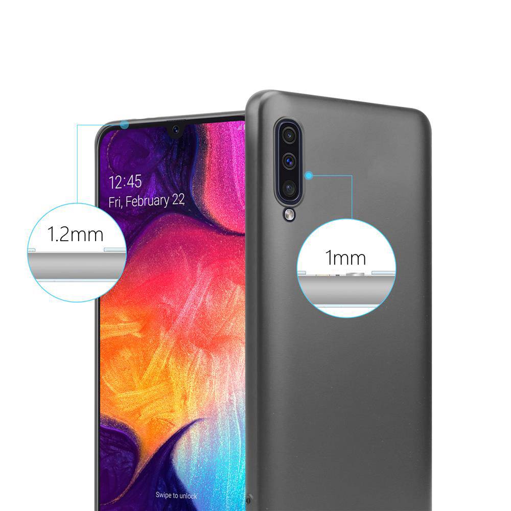 Cadorabo Schutzhülle für Samsung Galaxy A50 4G / A50s / A30s Hülle in Grau Handyhülle TPU Silikon Etui Cover Case