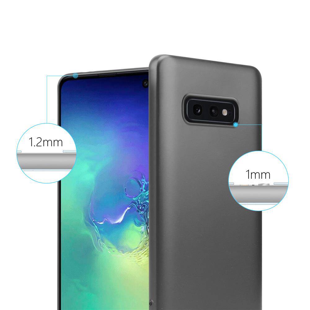 Cadorabo Schutzhülle für Samsung Galaxy S10e Hülle in Grau Handyhülle TPU Silikon Etui Cover Case