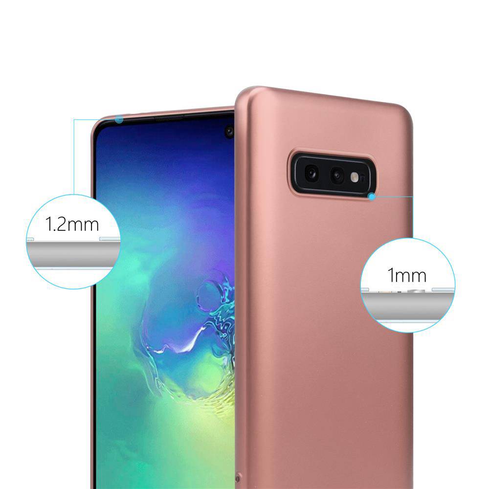 Cadorabo Schutzhülle für Samsung Galaxy S10e Hülle in Rosa Handyhülle TPU Silikon Etui Cover Case