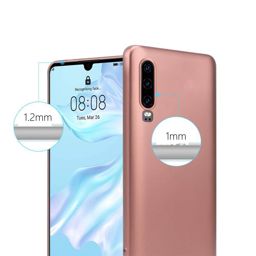 Cadorabo Schutzhülle für Huawei P30 Hülle in Rosa Handyhülle TPU Silikon Etui Cover Case