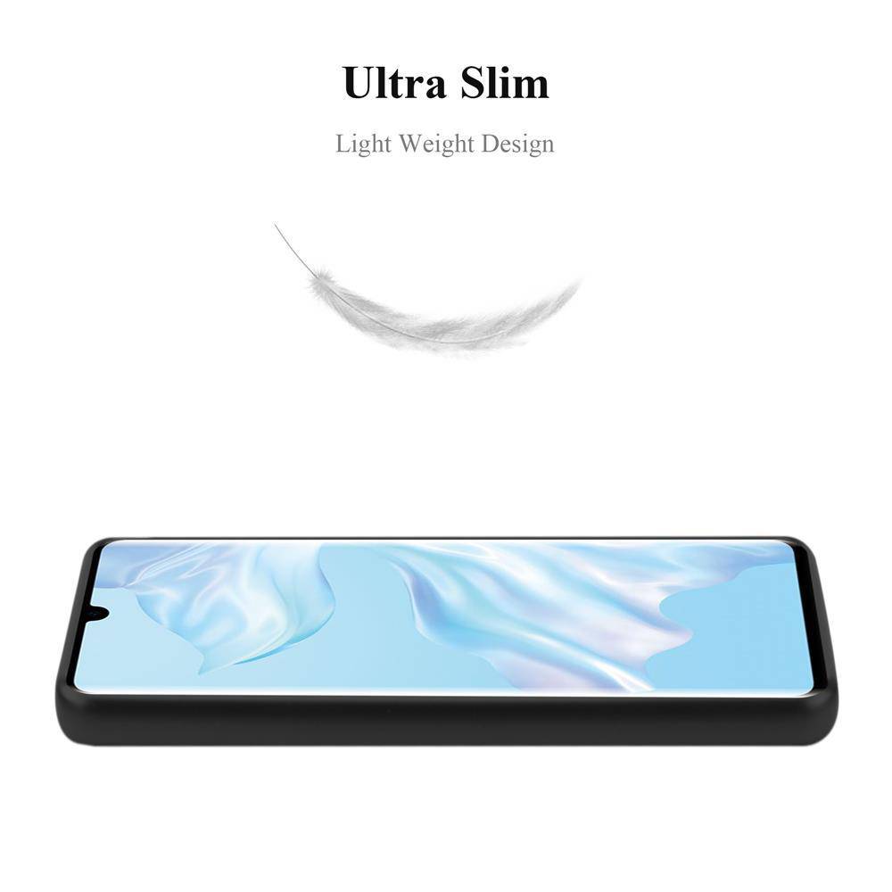 Cadorabo Schutzhülle für Huawei P30 PRO Hülle in Schwarz Handyhülle TPU Silikon Etui Cover Case