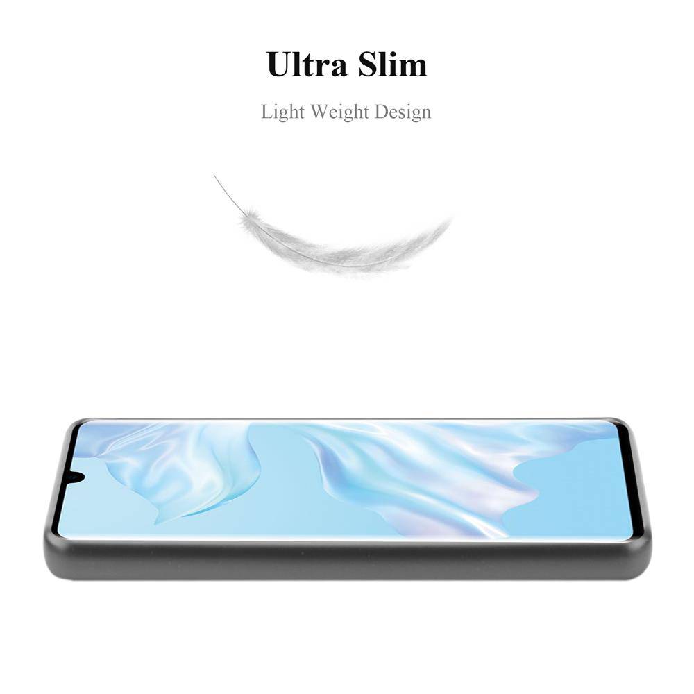 Cadorabo Schutzhülle für Huawei P30 PRO Hülle in Grau Handyhülle TPU Silikon Etui Cover Case