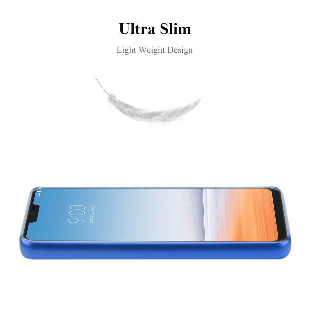 Cadorabo Schutzhülle für LG G7 ThinQ / FIT / ONE Hülle in Blau Handyhülle TPU Silikon Etui Cover Case