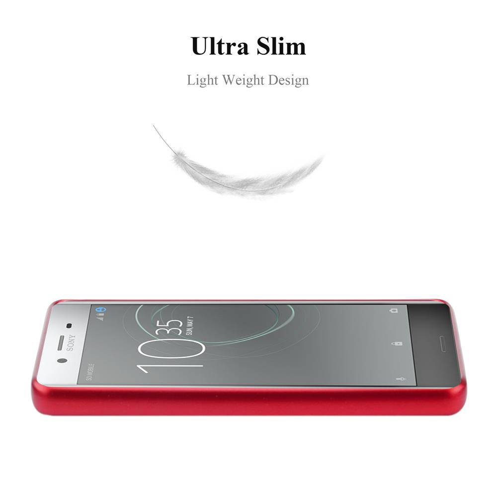 Cadorabo Schutzhülle für Sony Xperia XZ PREMIUM Hülle in Rot Handyhülle TPU Silikon Etui Cover Case