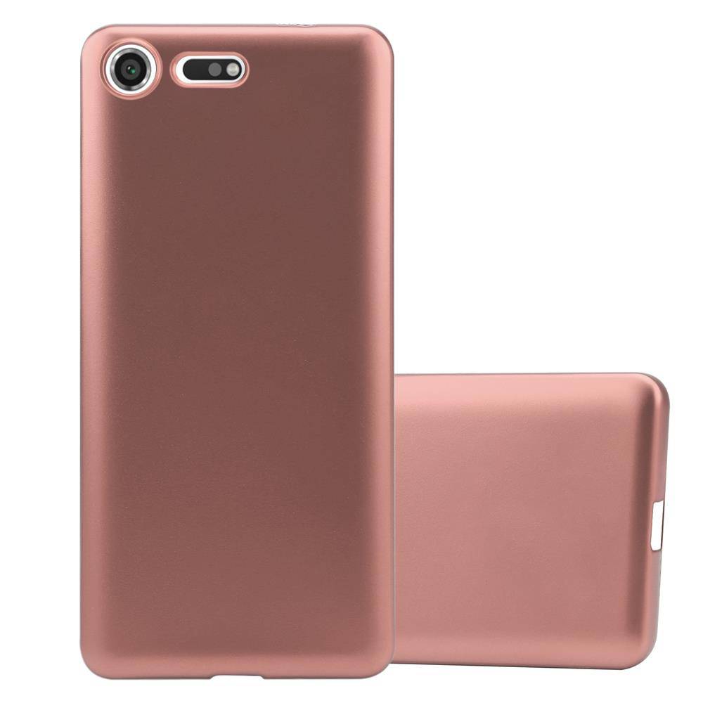 Cadorabo Schutzhülle für Sony Xperia XZ PREMIUM Hülle in Rosa Handyhülle TPU Silikon Etui Cover Case