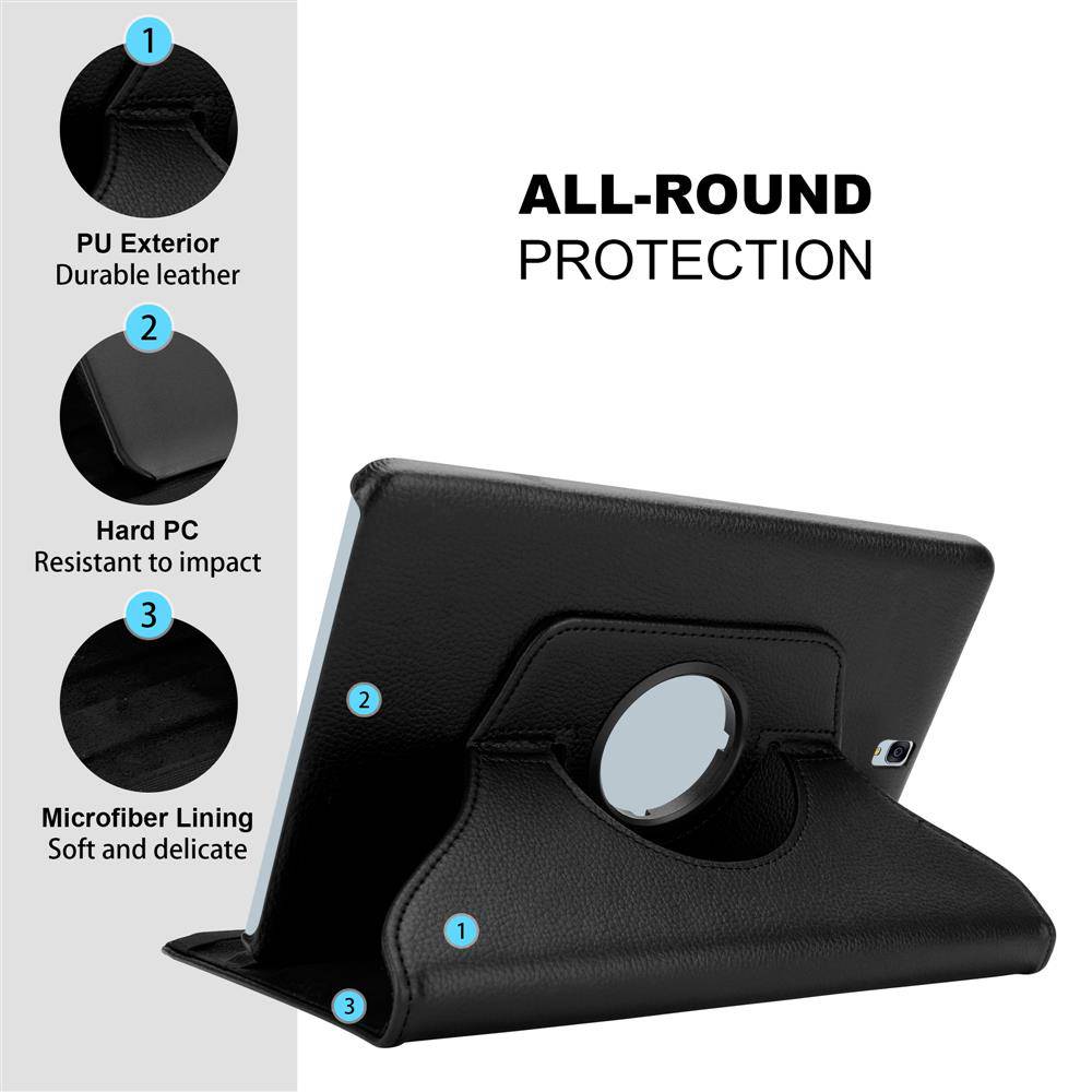 Cadorabo Hülle für Samsung Galaxy Tab S3 (9.7 Zoll) Tablet Schutz Hülle in Schwarz Schutzhülle Etui Case Tasche Cover