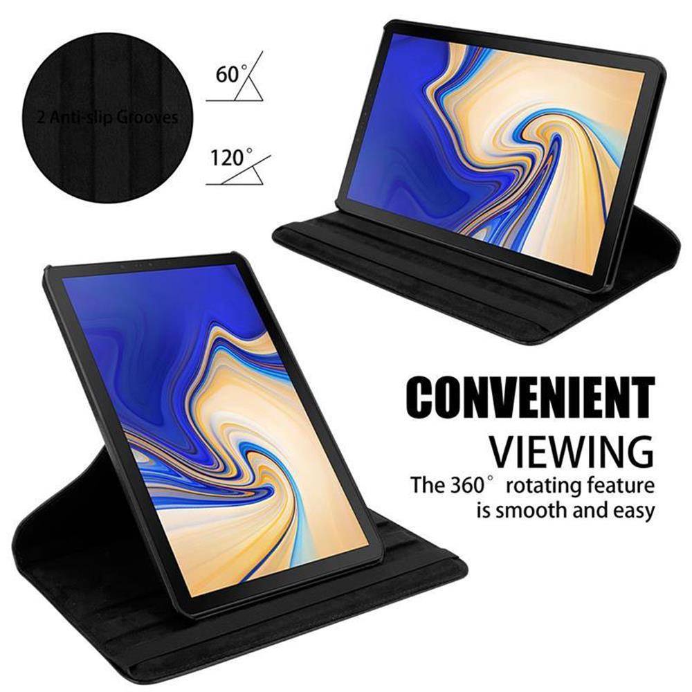 Cadorabo Hülle für Samsung Galaxy Tab S4 (10.5 Zoll) Tablet Schutz Hülle in Schwarz Schutzhülle Etui Case Tasche Cover