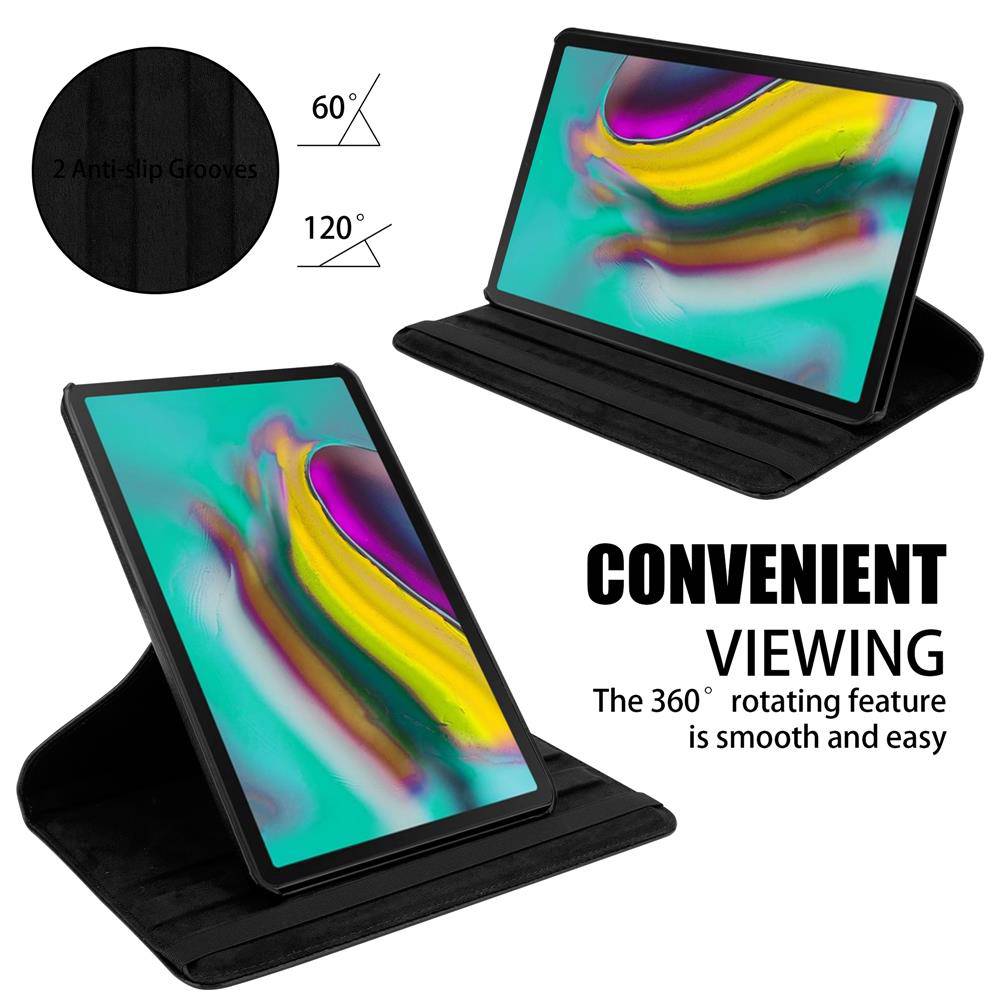 Cadorabo Hülle für Samsung Galaxy Tab S5e (10.5 Zoll) Tablet Schutz Hülle in Schwarz Schutzhülle Etui Case Tasche Cover