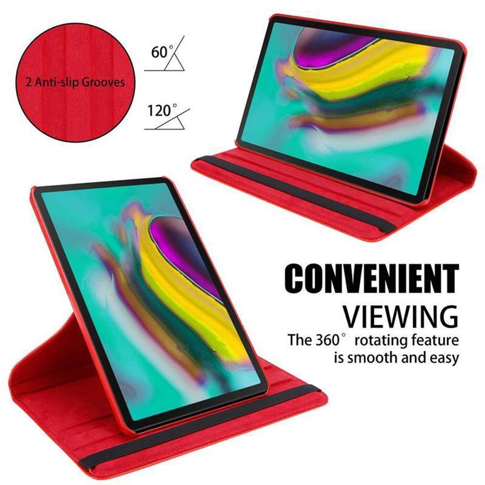 Cadorabo Hülle für Samsung Galaxy Tab S5e (10.5 Zoll) Tablet Schutz Hülle in Rot Schutzhülle Etui Case Tasche Cover