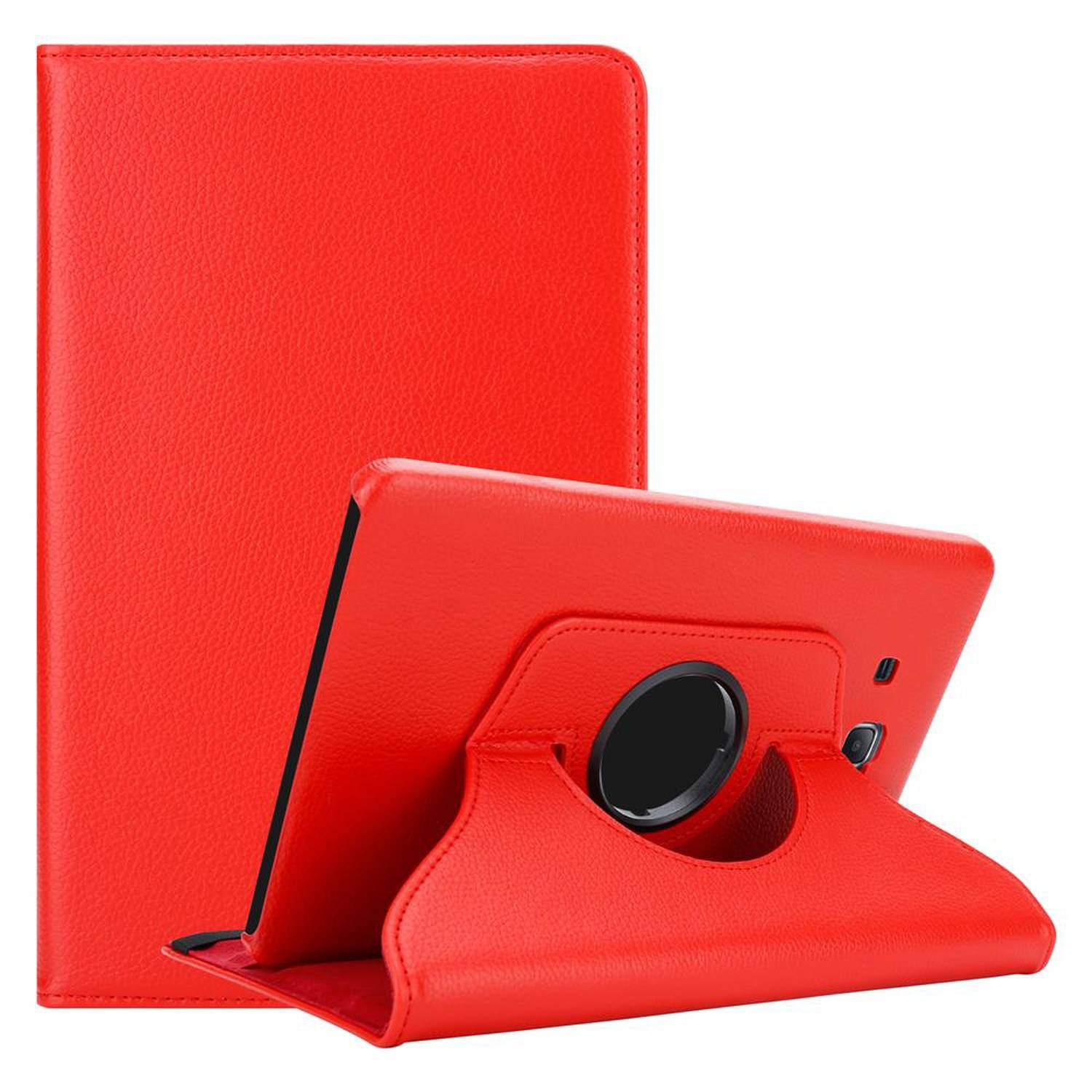 Cadorabo Hülle für Samsung Galaxy Tab A 2016 (7.0 Zoll) Tablet Schutz Hülle in Rot Schutzhülle Etui Case Tasche Cover