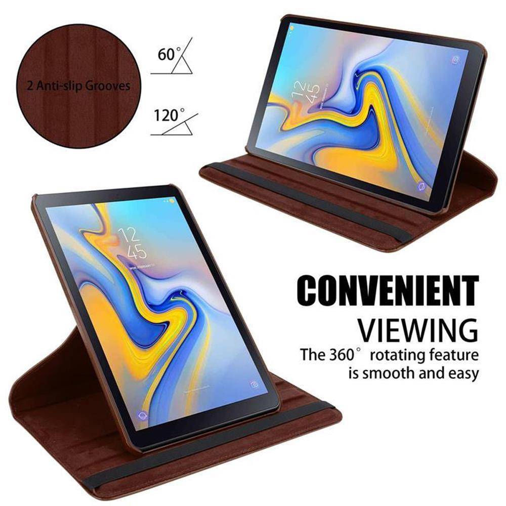 Cadorabo Hülle für Samsung Galaxy Tab A (10.5 Zoll) Tablet Schutz Hülle in Braun Schutzhülle Etui Case Tasche Cover