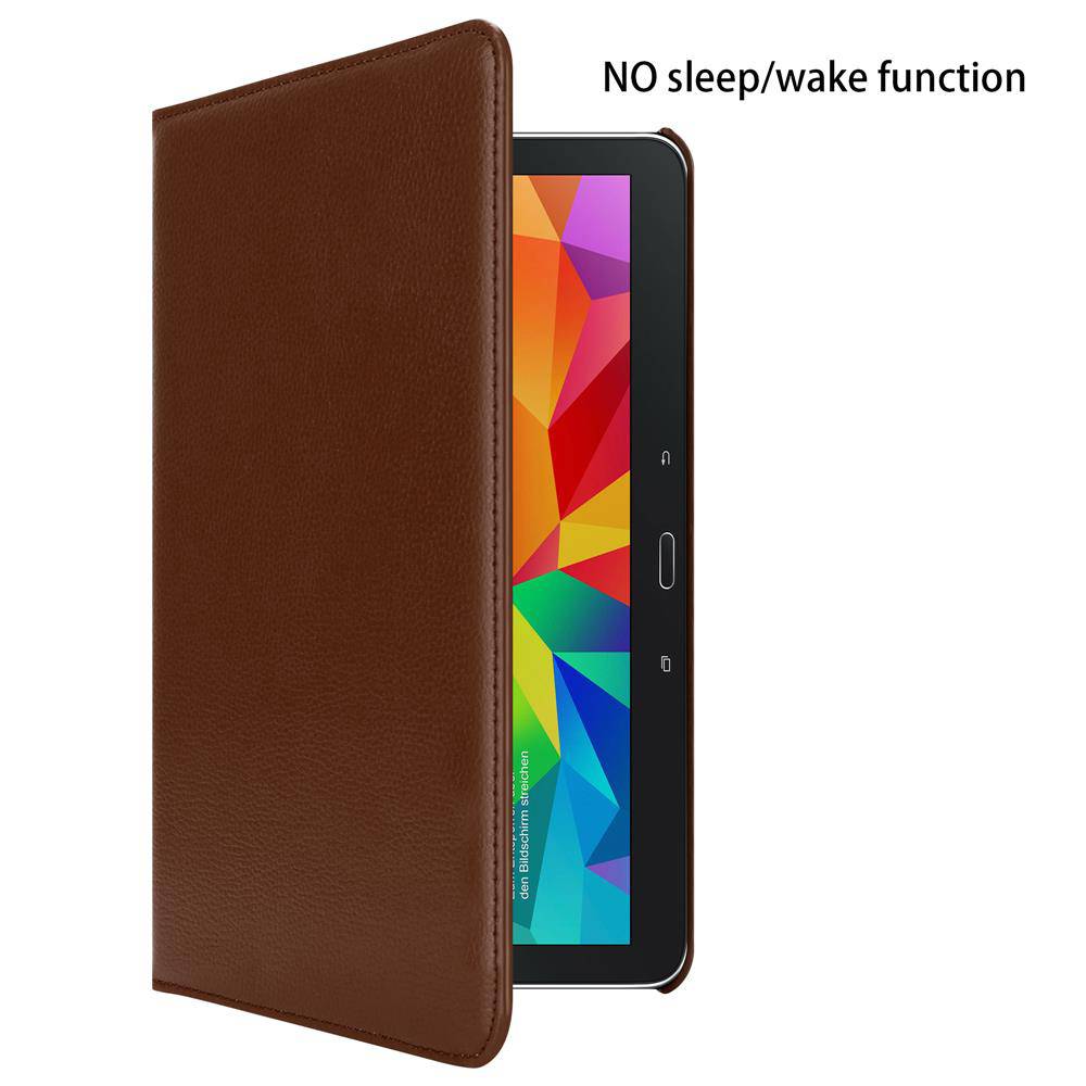 Cadorabo Hülle für Samsung Galaxy Tab 4 (10.1 Zoll) Tablet Schutz Hülle in Braun Schutzhülle Etui Case Tasche Cover