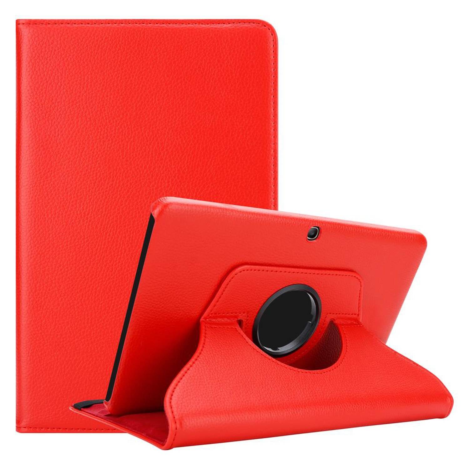 Cadorabo Hülle für Samsung Galaxy Tab 4 (10.1 Zoll) Tablet Schutz Hülle in Rot Schutzhülle Etui Case Tasche Cover