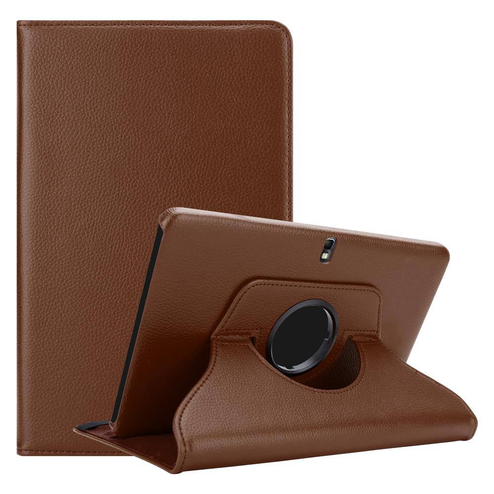 Cadorabo Hülle für Samsung Galaxy NOTE 10.1 2014 / Tab PRO 10.1 Tablet Schutz Hülle in Braun Schutzhülle Etui Case
