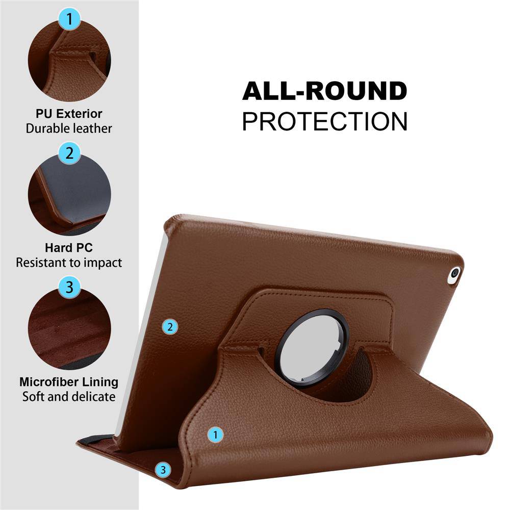 Cadorabo Hülle für Huawei MediaPad T1 10 (10.0 Zoll) Tablet Schutz Hülle in Braun Schutzhülle Etui Case Tasche Cover
