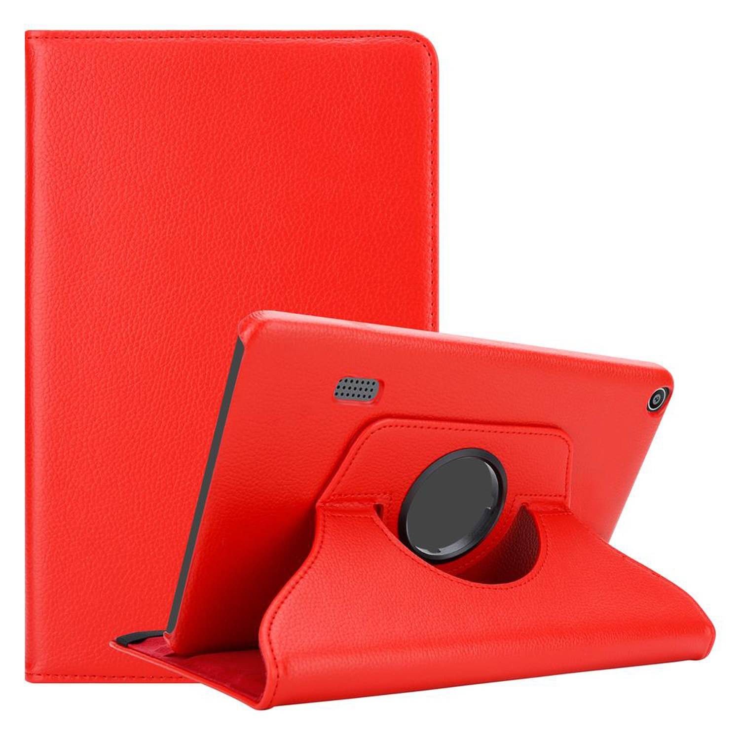Cadorabo Hülle für Huawei MediaPad T3 7 (7.0 Zoll) Tablet Schutz Hülle in Rot Schutzhülle Etui Case Tasche Cover