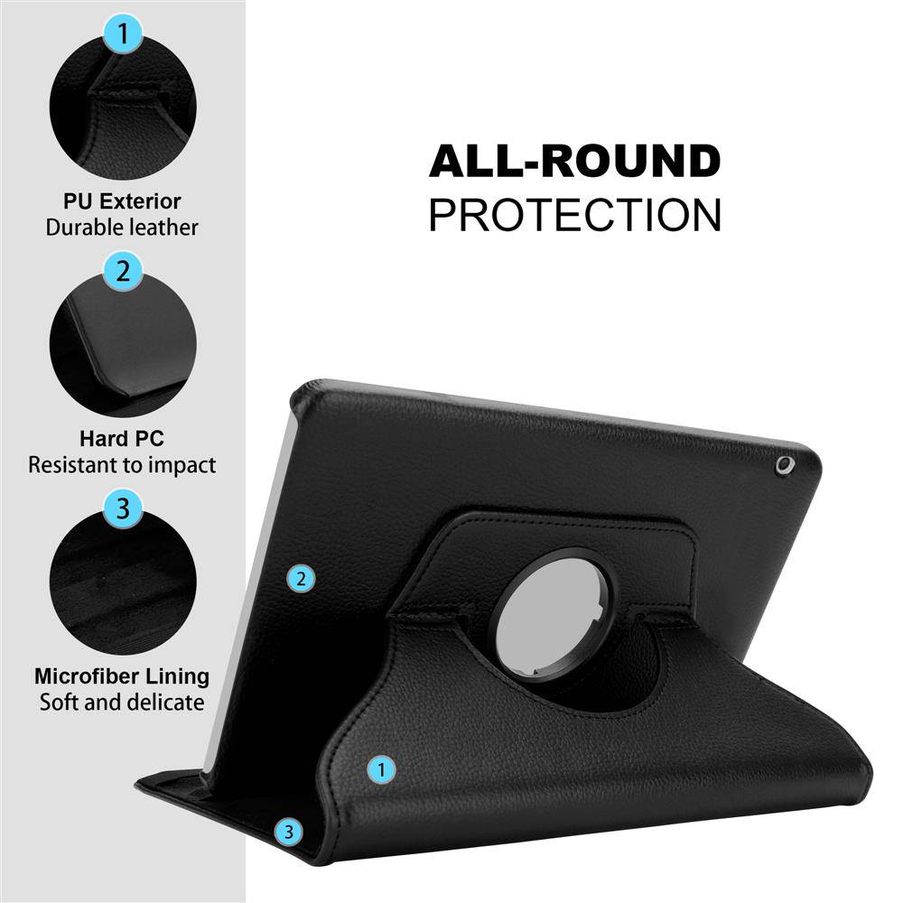 Cadorabo Hülle für Huawei MediaPad T3 10 (9.6 Zoll) Tablet Schutz Hülle in Schwarz Schutzhülle Etui Case Tasche Cover