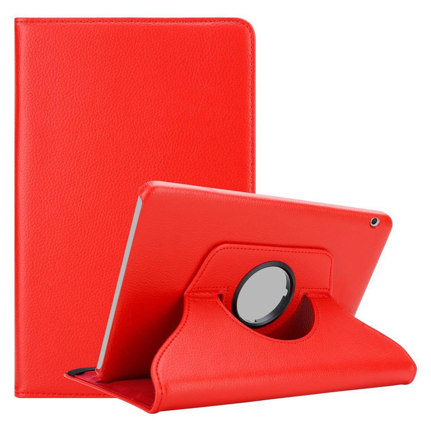 Cadorabo Hülle für Huawei MediaPad T3 10 (9.6 Zoll) Tablet Schutz Hülle in Rot Schutzhülle Etui Case Tasche Cover