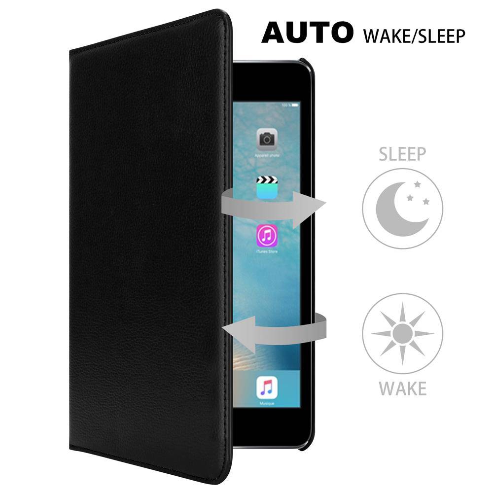 Cadorabo Hülle für Apple iPad 2 / 3 / 4 Tablet Hülle in Schwarz Schutzhülle Etui Case Tasche Auto Wake up