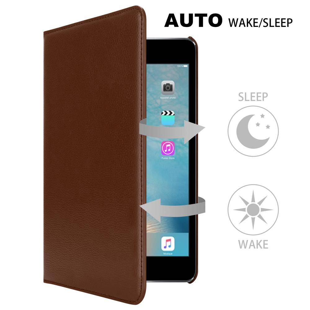 Cadorabo Hülle für Apple iPad 2 / 3 / 4 Tablet Hülle in Braun Schutzhülle Etui Case Tasche Auto Wake up