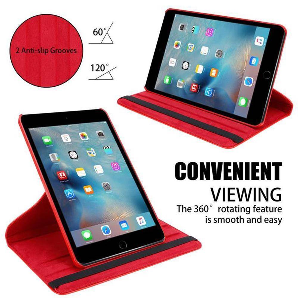 Cadorabo Hülle für Apple iPad 2 / 3 / 4 Tablet Hülle in Rot Schutzhülle Etui Case Tasche Auto Wake up