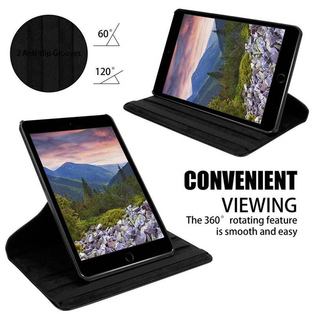 Cadorabo Hülle für Apple iPad MINI / MINI 2 / MINI 3 Tablet Hülle in Schwarz Schutzhülle Etui Case Tasche Auto Wake up