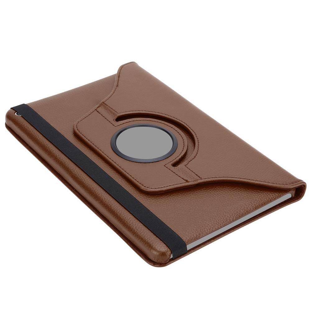 Cadorabo Hülle für Apple iPad AIR 2 2014 / AIR 2013 Tablet Hülle in Braun Schutzhülle Etui Case Tasche Auto Wake up