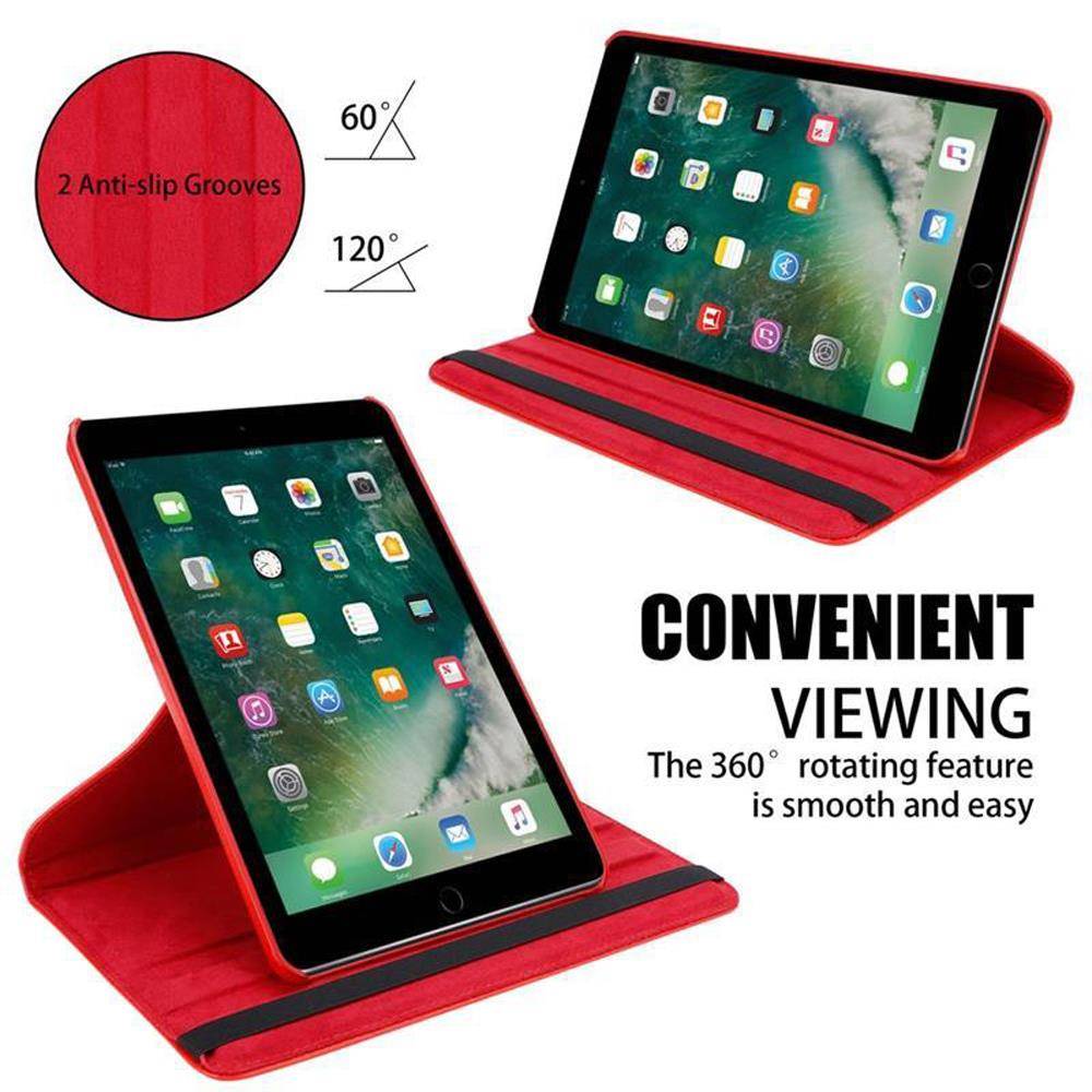 Cadorabo Hülle für Apple iPad PRO (9.7 Zoll) Tablet Hülle in Rot Schutzhülle Etui Case Tasche Auto Wake up