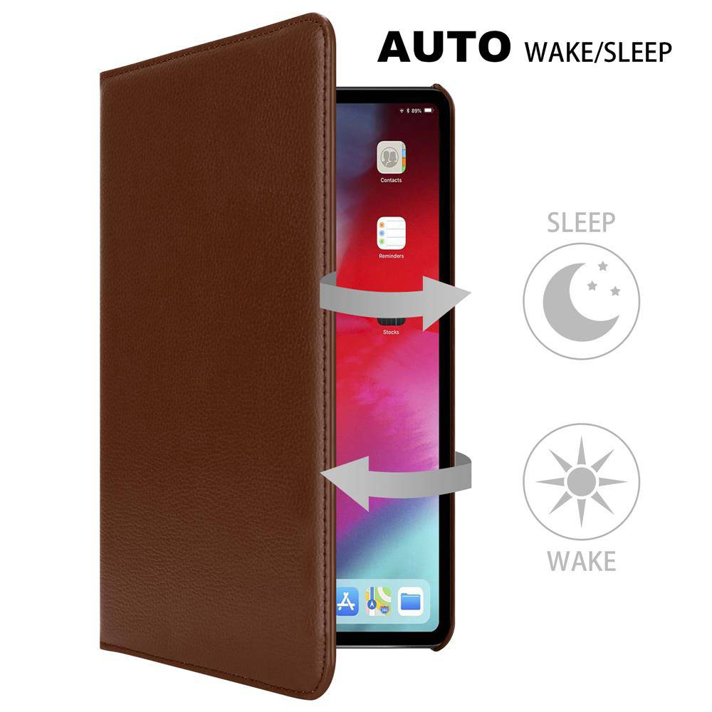 Cadorabo Hülle für Apple iPad PRO 11 2018 (11 Zoll) Tablet Hülle in Braun Schutzhülle Etui Case Tasche Auto Wake up