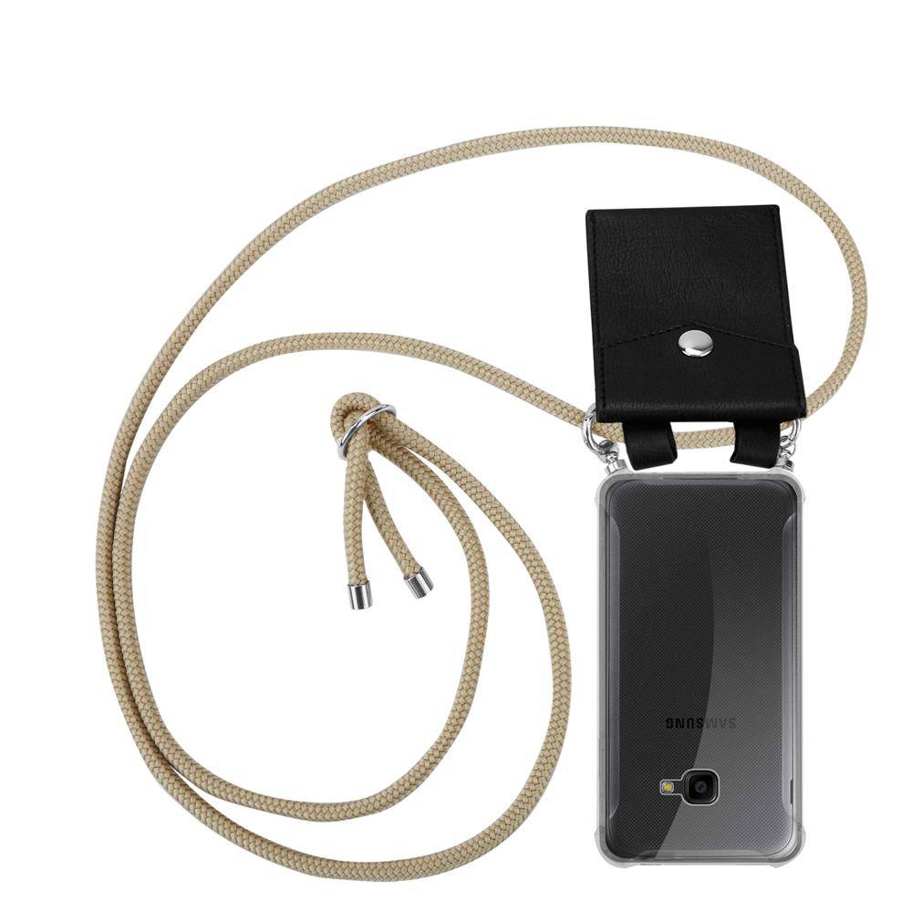 Cadorabo Schutzhülle für Samsung Galaxy XCover 4 / XCover 4s Hülle in Braun Handy Kette Kordel abnehmbares Etui